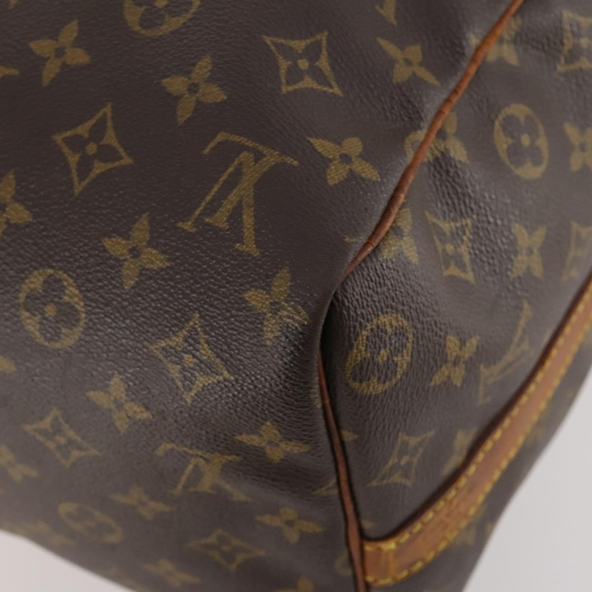 Louis Vuitton Keepall Bandouliere Bag Monogram Canvas Brown Canvas Travel Bag Bag (Pre-Owned)
