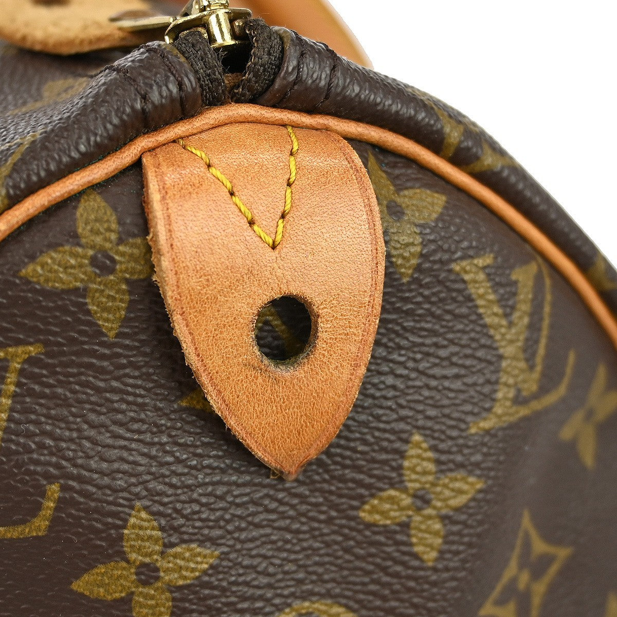 Louis Vuitton Speedy Handbag Monogram Canvas Brown Canvas Handbag (Pre-Owned)