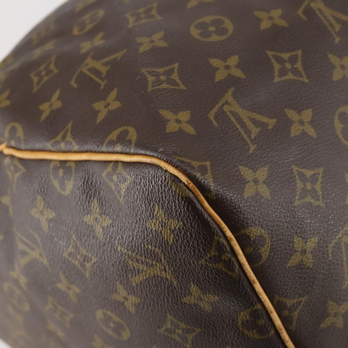 Louis Vuitton Keepall Bag Monogram Canvas Brown Canvas Travel Bag Bag (Pre-Owned)