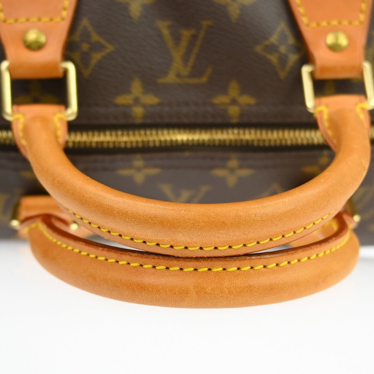 Louis Vuitton Speedy Handbag Monogram Canvas Brown Canvas Handbag (Pre-Owned)