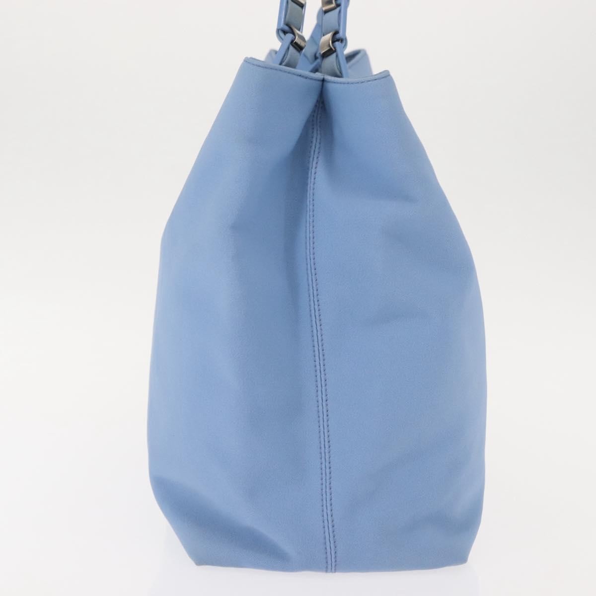 Salvatore Ferragamo Vala Tote Canvas Blue Canvas Tote Bag Bag (Pre-Owned)