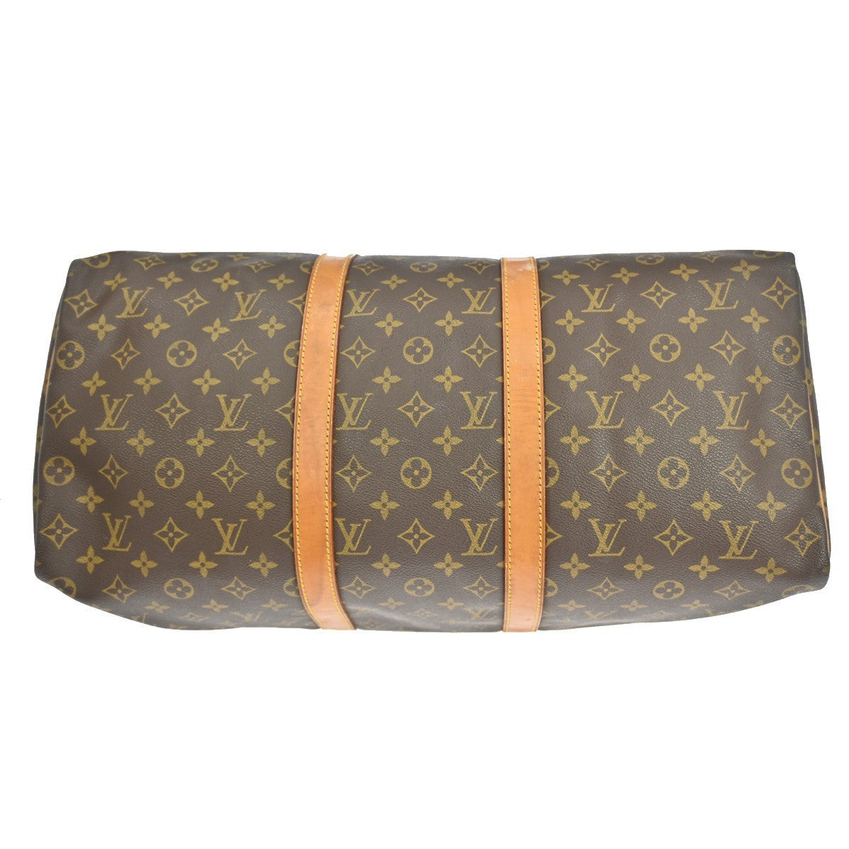 Louis Vuitton Keepall Bag Monogram Canvas Brown Canvas Travel Bag Bag (Pre-Owned)
