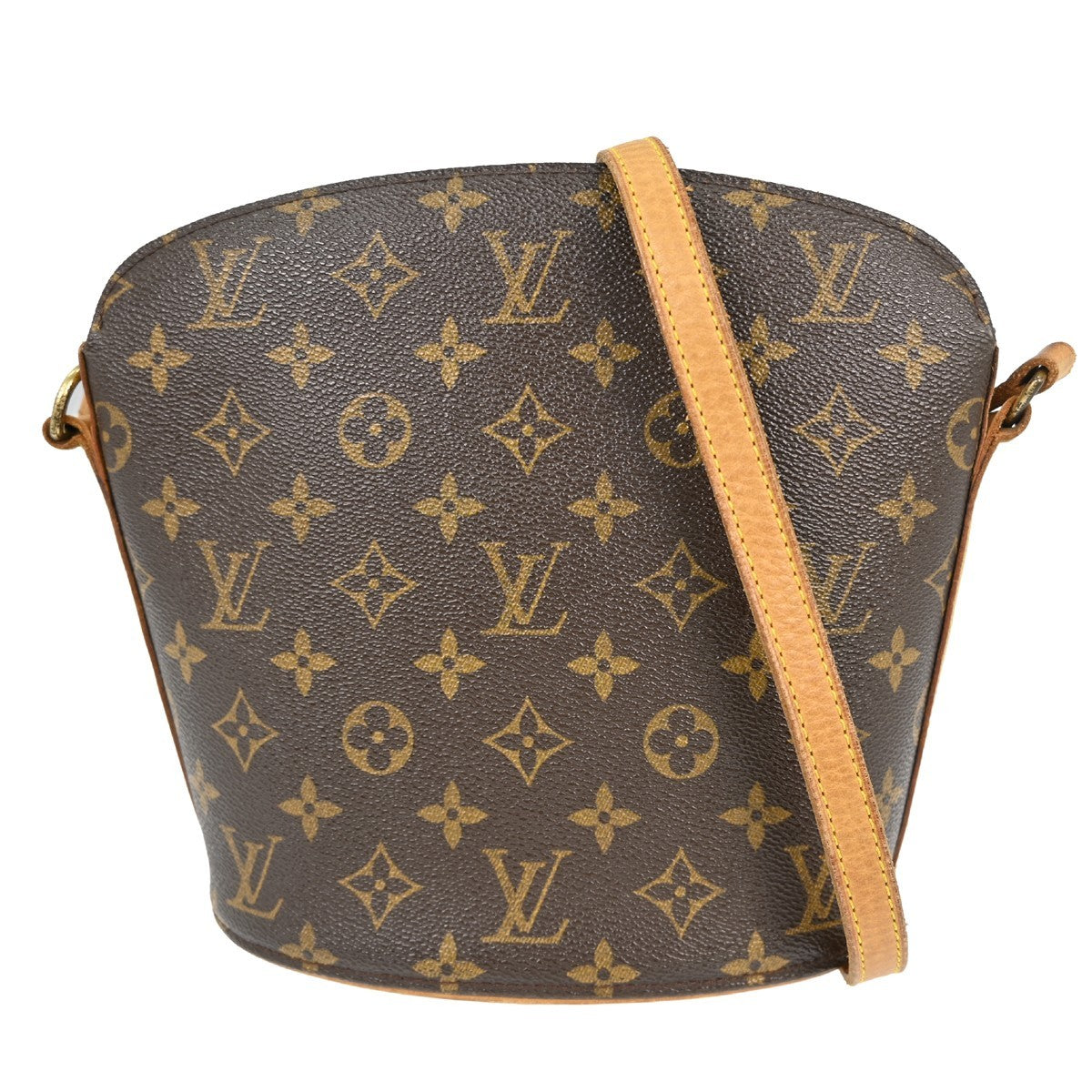 Louis Vuitton Drouot Handbag Monogram Canvas Brown Canvas Shoulder Bag Bag (Pre-Owned)
