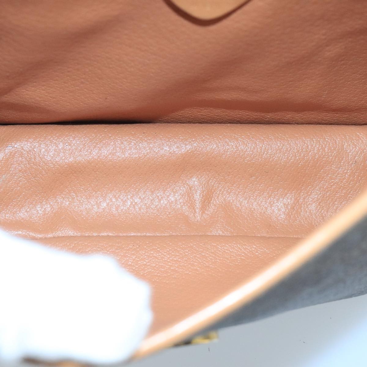 Celine Vintage Macadam Circle Logo Shoulder Bag Canvas And Leather Brown Canvas Shoulder Bag Bag (Pre-Owned)