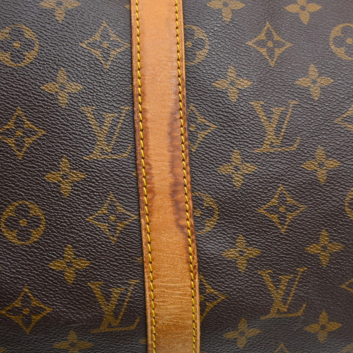 Louis Vuitton Keepall Bandouliere Bag Monogram Canvas Brown Canvas Travel Bag Bag (Pre-Owned)