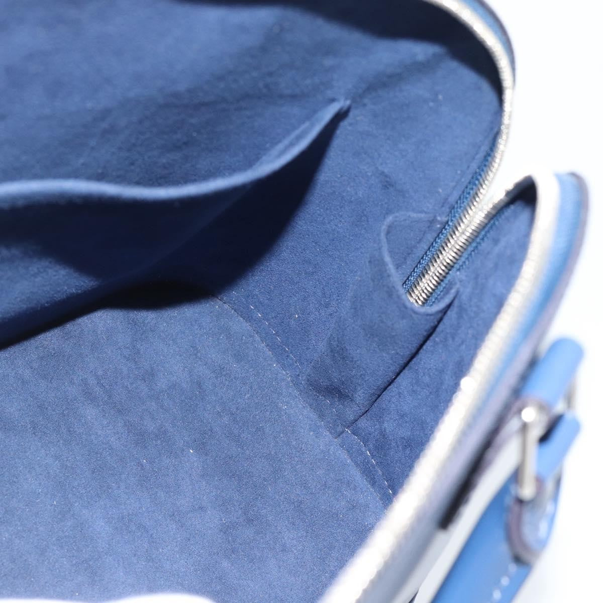 Louis Vuitton Alma Handbag Epi Leather Blue Leather Handbag (Pre-Owned)