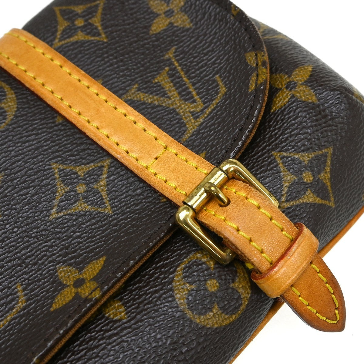 Louis Vuitton Ceinture Pochette Solo Belt Bag Monogram Canvas Brown Canvas Clutche & Pouche Bag (Pre-Owned)