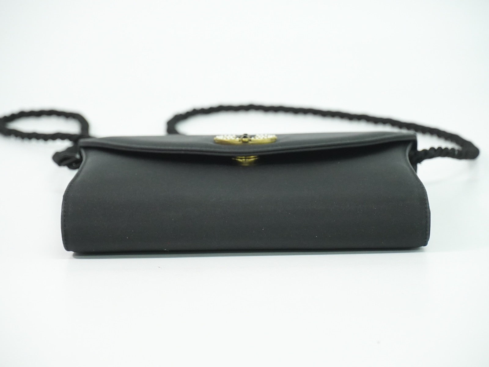 Salvatore Ferragamo Vintage Shoulder Bag Nylon Black Nylon Shoulder Bag Bag (Pre-Owned)