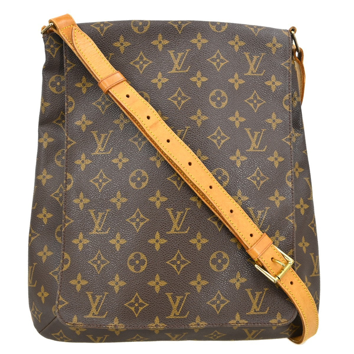 Louis Vuitton Musette Salsa Handbag Monogram Canvas Brown Canvas Shoulder Bag Bag (Pre-Owned)