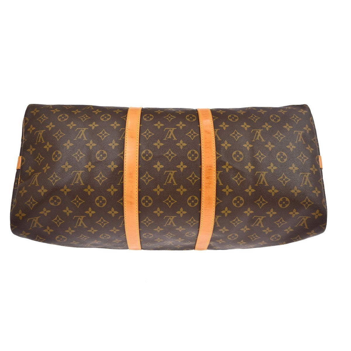 Louis Vuitton Keepall Bandouliere Bag Monogram Canvas Brown Canvas Travel Bag Bag (Pre-Owned)