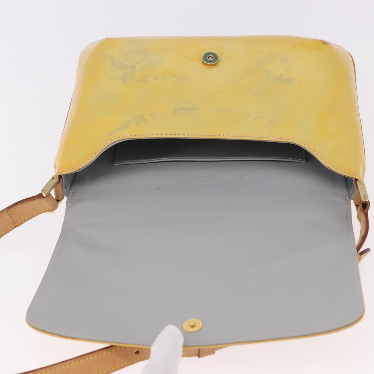 Louis Vuitton Thompson Street Handbag Monogram Vernis Yellow Patent_Leather Shoulder Bag Bag (Pre-Owned)