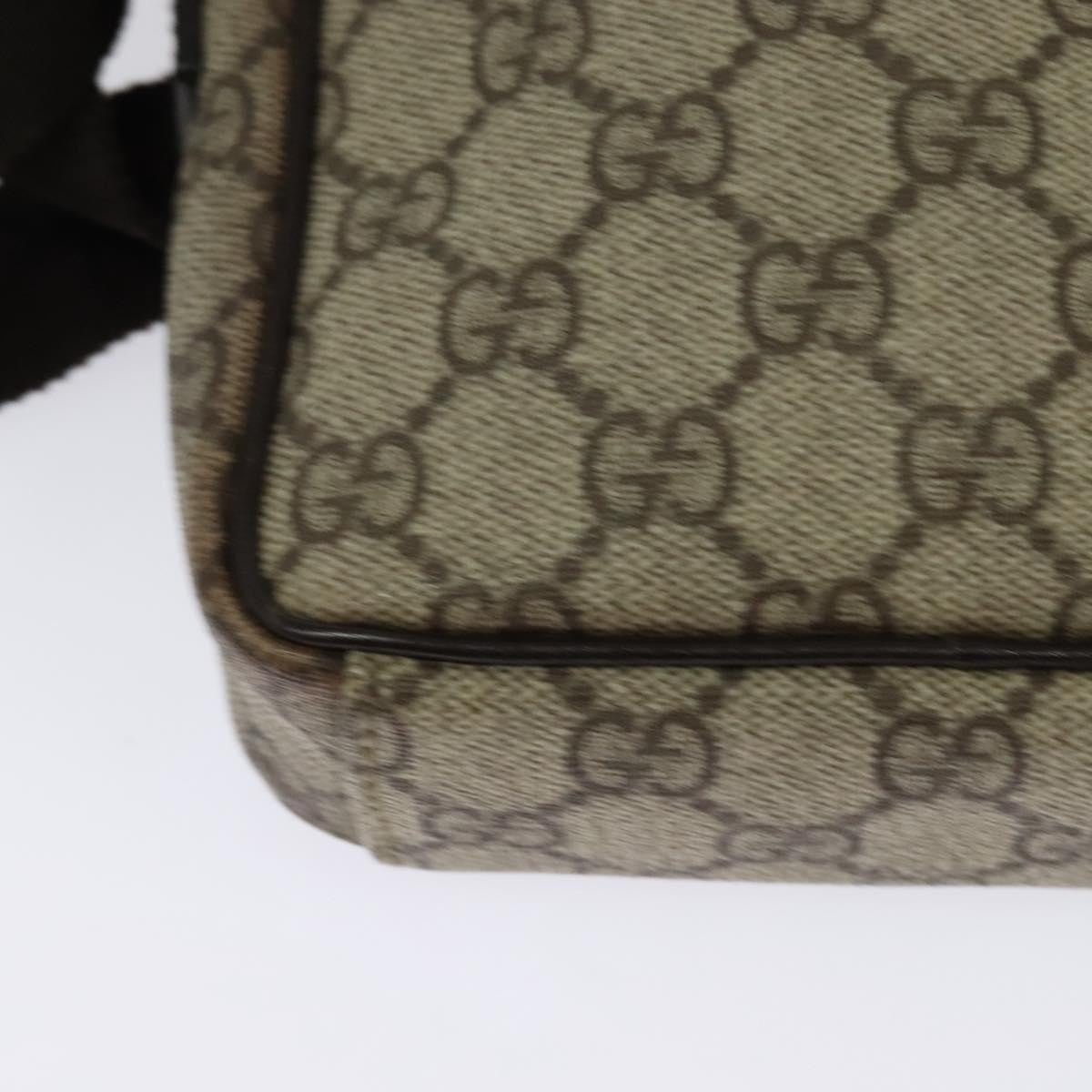 Gucci Gg Supreme Shoulder Bag Canvas Beige Canvas Shoulder Bag Bag (Pre-Owned)