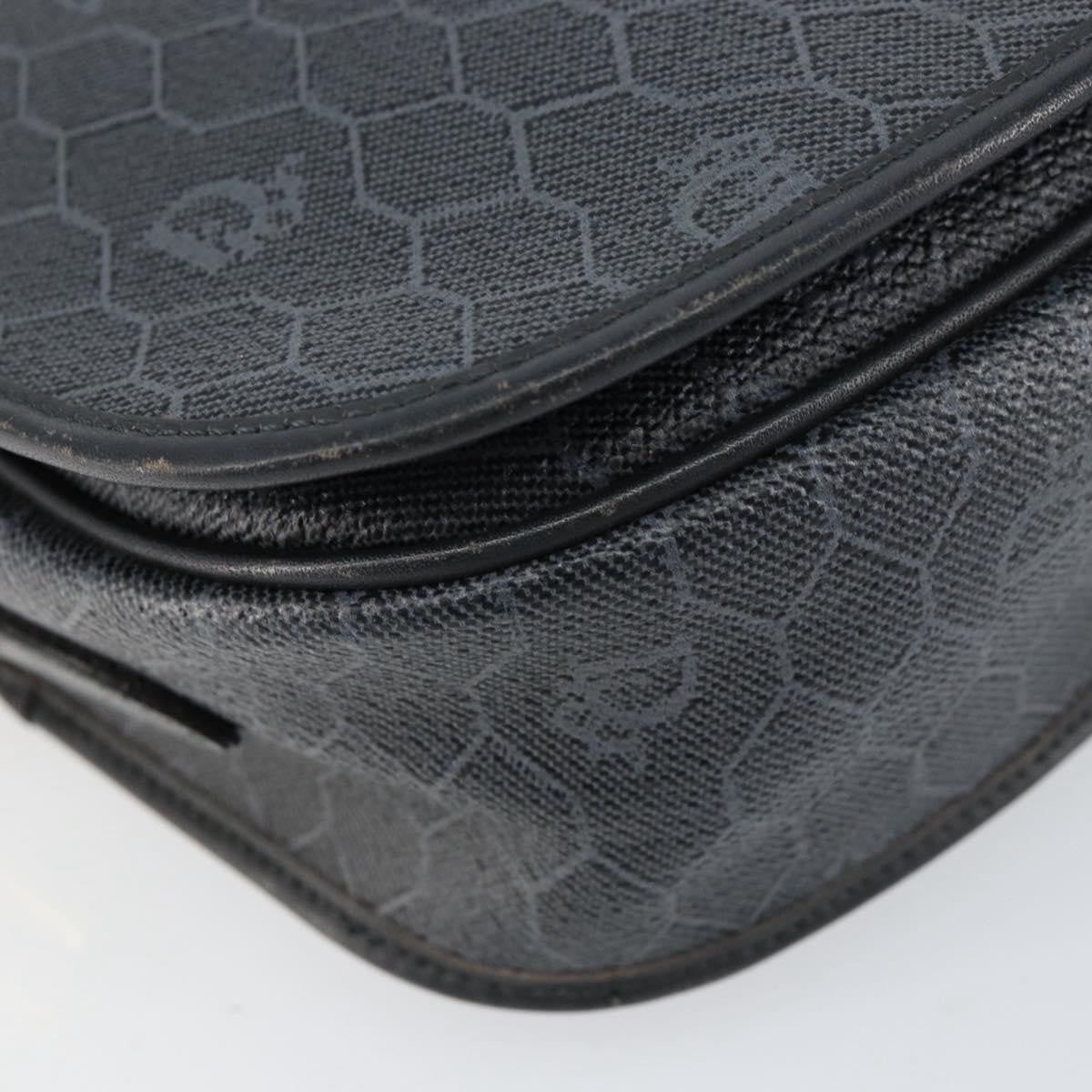 Christian Dior Vintage Honeycomb Shoulder Bag Canvas Black Canvas Shoulder Bag Bag (Pre-Owned)