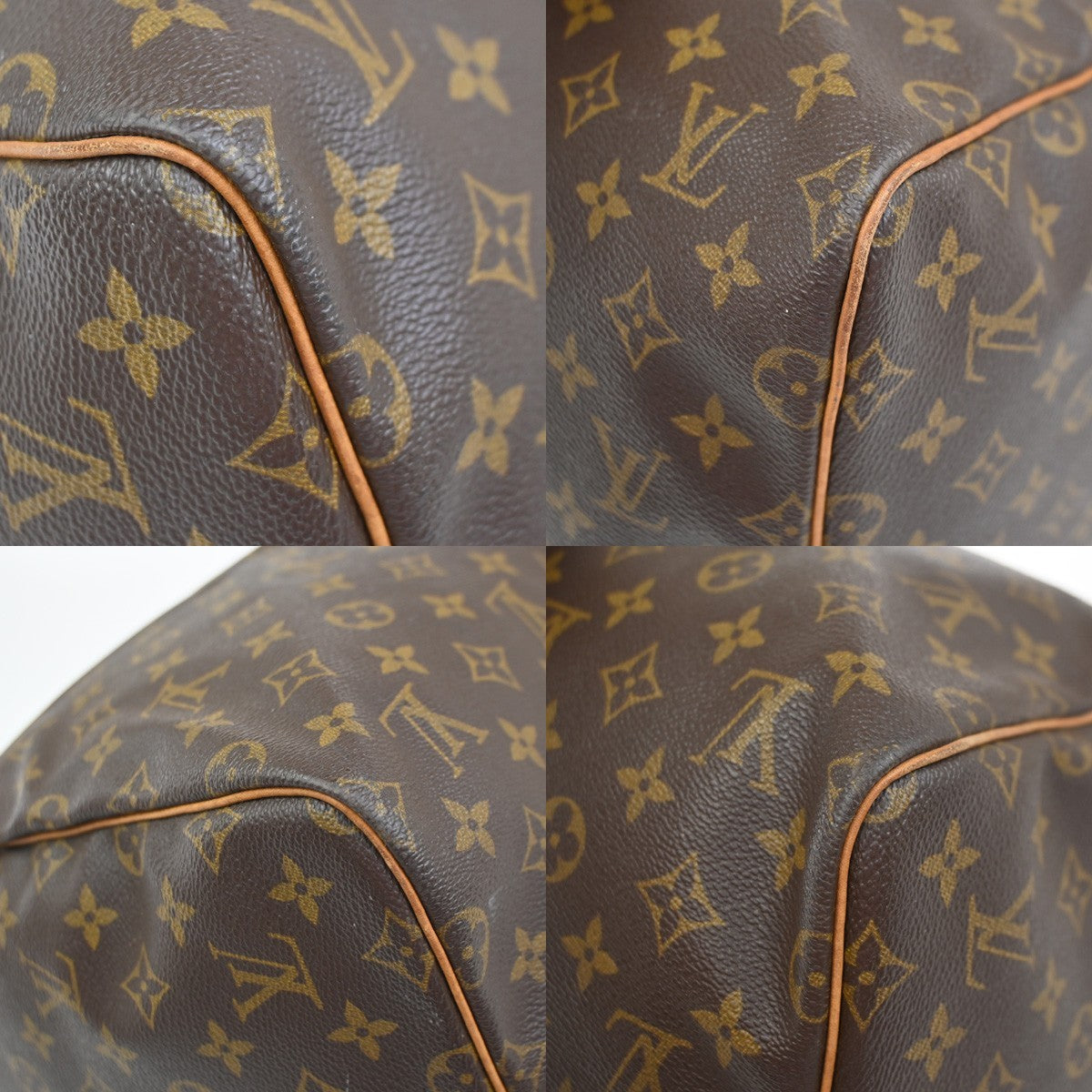 Louis Vuitton Keepall Bag Monogram Canvas Brown Canvas Travel Bag Bag (Pre-Owned)