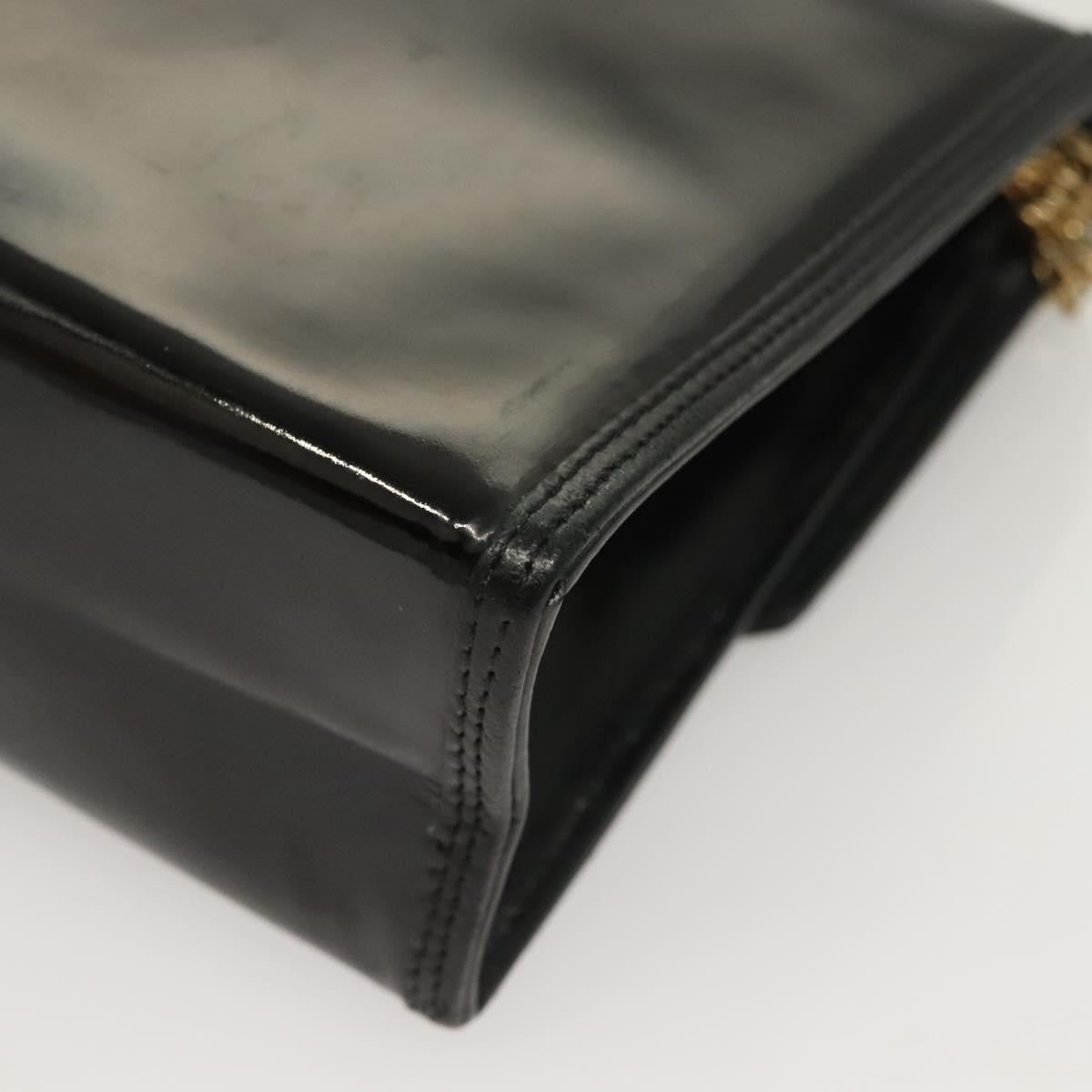 Chanel Cc Envelope Flap Crossbody Patent Leather Black Patent_Leather Clutche & Pouche Bag (Pre-Owned)