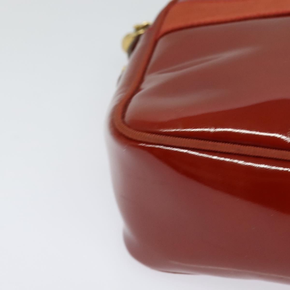 Salvatore Ferragamo Vala Shoulder Bag Patent Leather Red Patent_Leather Shoulder Bag Bag (Pre-Owned)