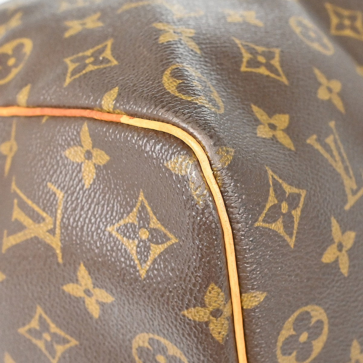 Louis Vuitton Keepall Bag Monogram Canvas Brown Canvas Travel Bag Bag (Pre-Owned)