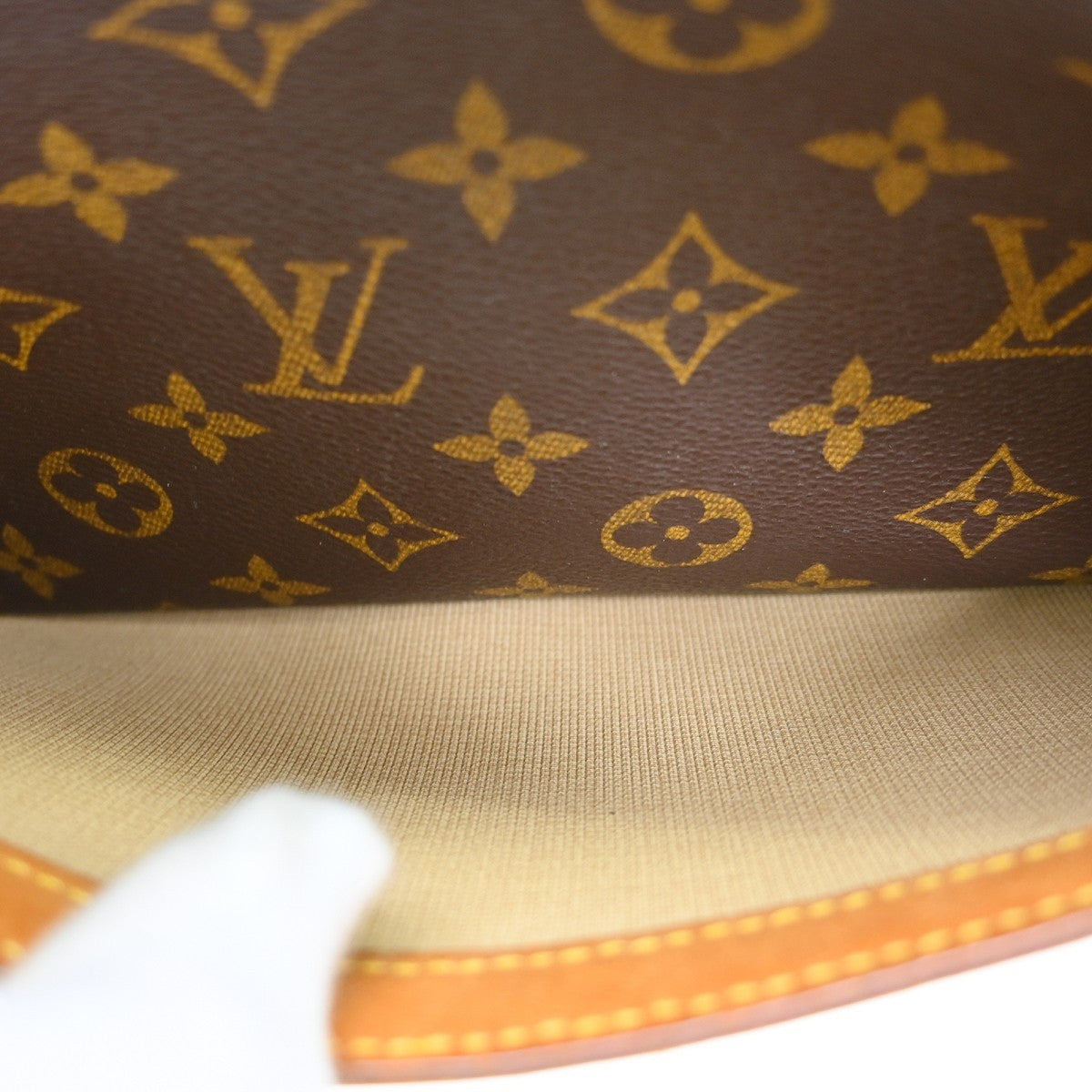 Louis Vuitton Reporter Bag Monogram Canvas Brown Canvas Shoulder Bag Bag (Pre-Owned)