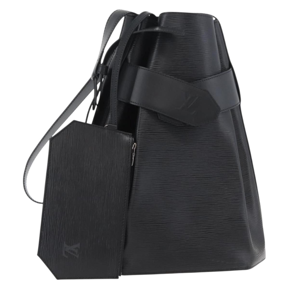 Louis Vuitton Vintage Sac D'epaule Handbag Epi Leather Black Leather Shoulder Bag Bag (Pre-Owned)