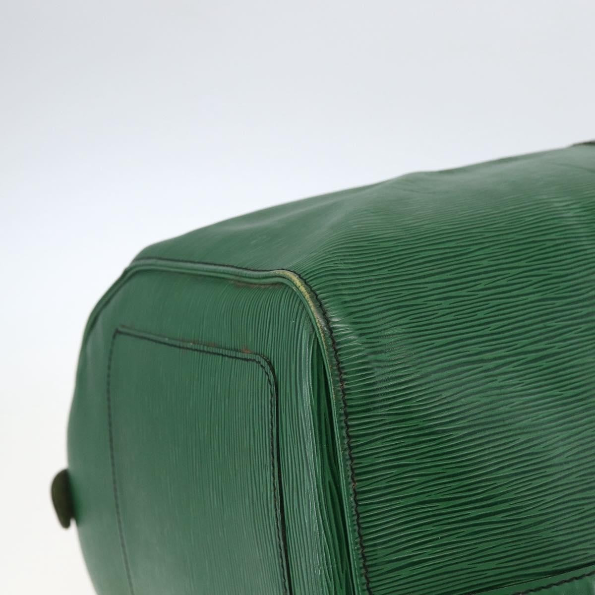 Louis Vuitton Keepall Bag Epi Leather Green Leather Travel Bag Bag (Pre-Owned)