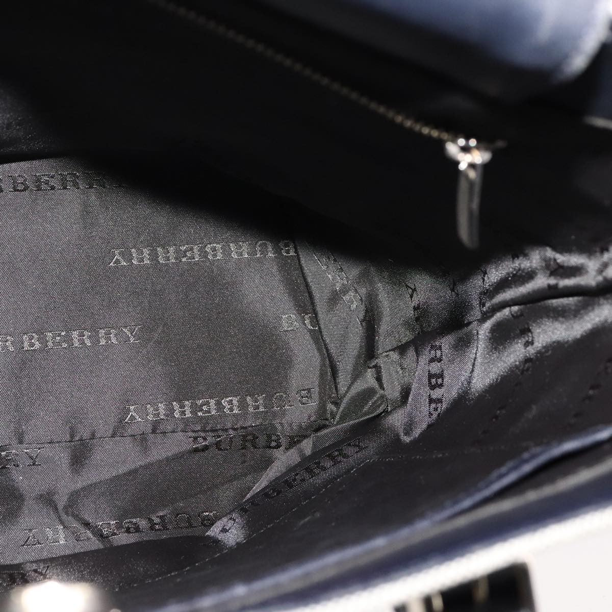 Burberry Vintage Tote Bag Canvas Gray Canvas Tote Bag Bag (Pre-Owned)