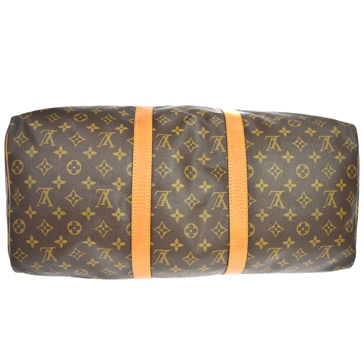 Louis Vuitton Keepall Bag Monogram Canvas Brown Canvas Travel Bag Bag (Pre-Owned)
