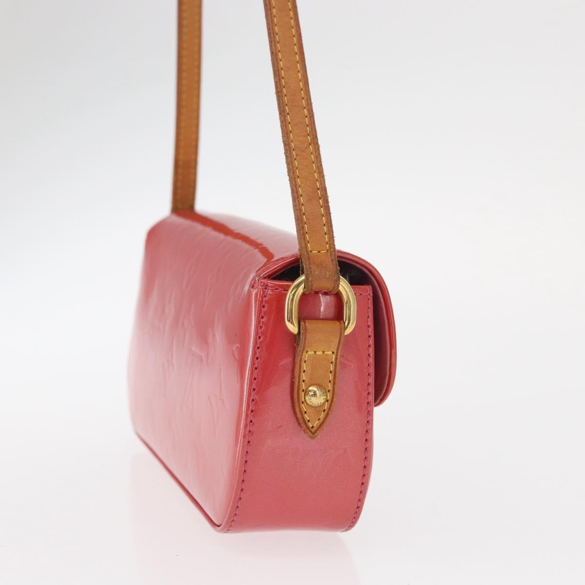 Louis Vuitton Malibu Street Handbag Monogram Vernis Red Patent_Leather Handbag (Pre-Owned)