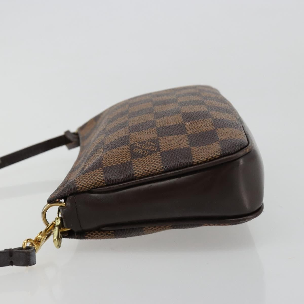 Louis Vuitton Navona Pochette Accessoires Damier Brown Canvas Clutche & Pouche Bag (Pre-Owned)