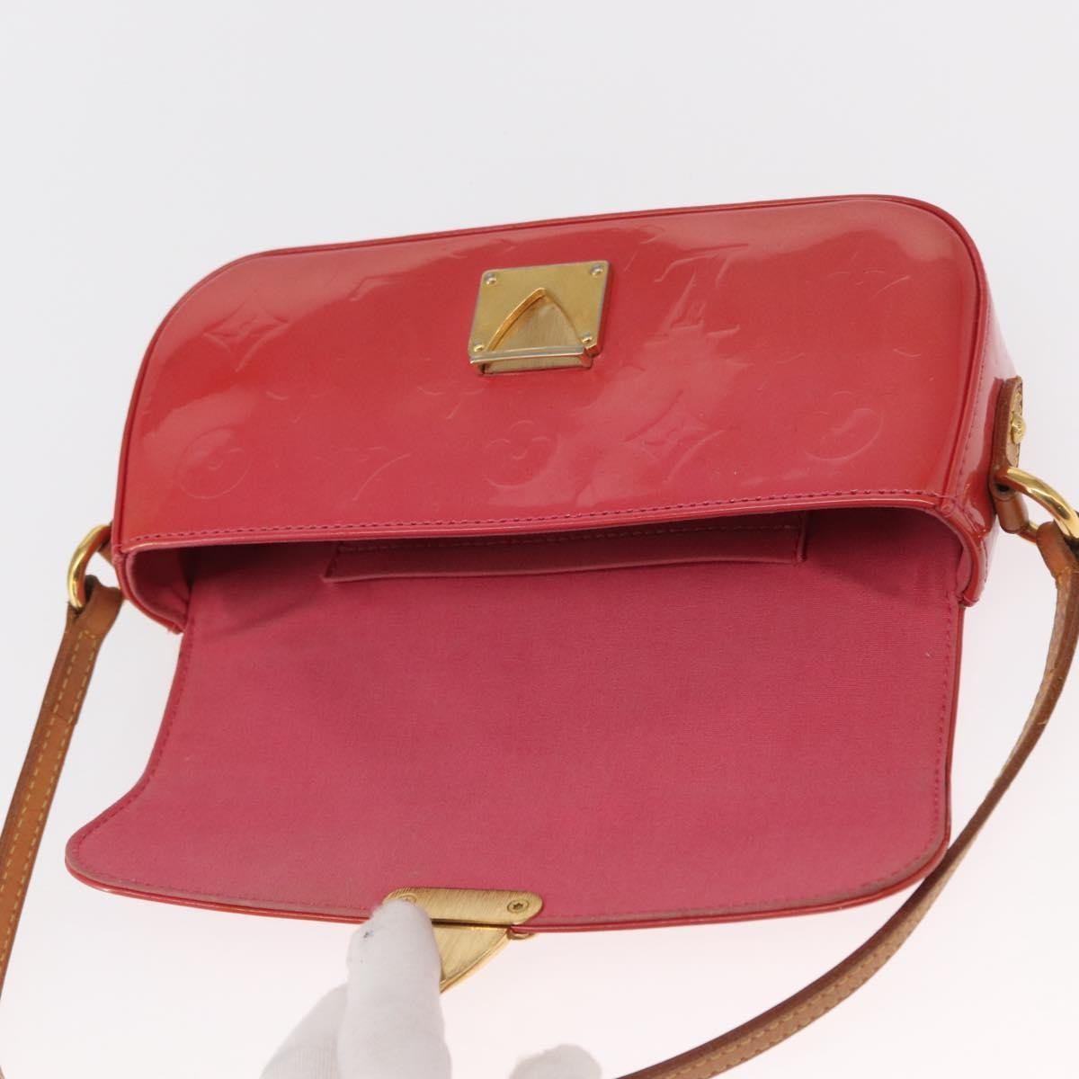 Louis Vuitton Malibu Street Handbag Monogram Vernis Red Patent_Leather Handbag (Pre-Owned)