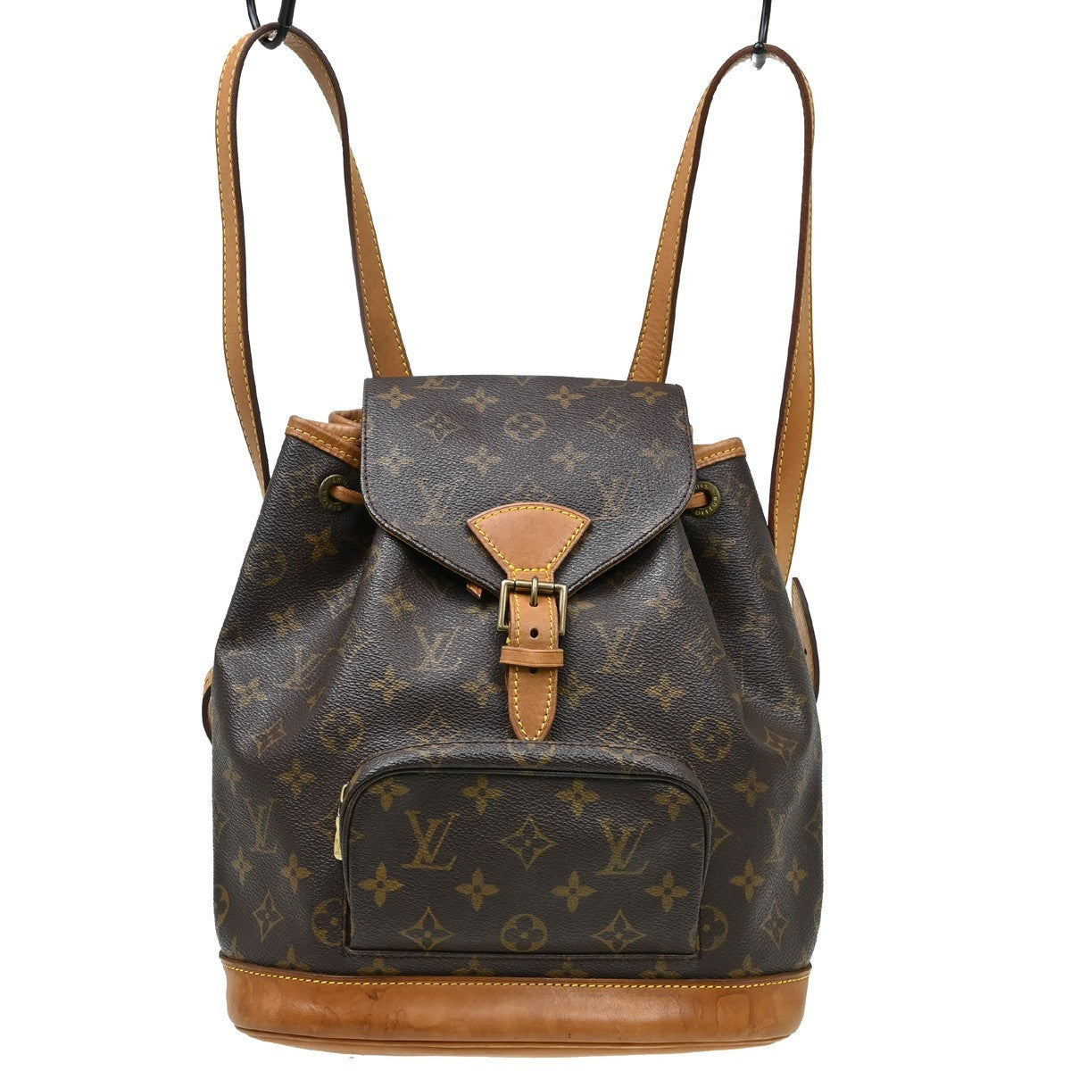 Louis Vuitton Vintage Montsouris Backpack Monogram Canvas Brown Canvas Backpack Bag (Pre-Owned)