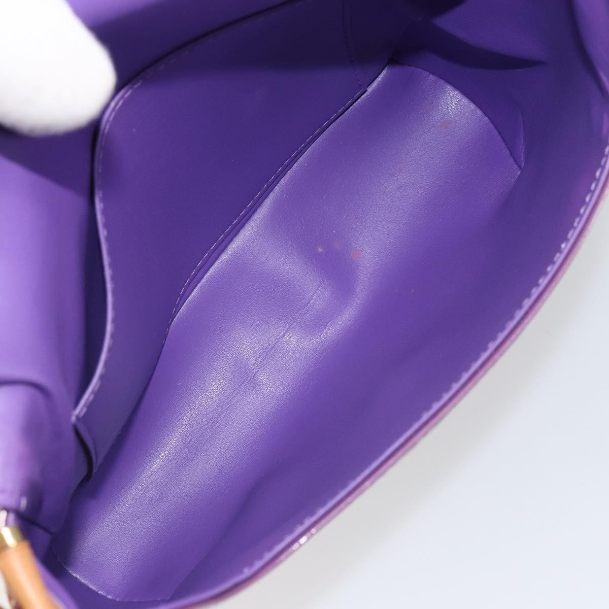 Louis Vuitton Thompson Street Handbag Monogram Vernis Purple Patent_Leather Shoulder Bag Bag (Pre-Owned)