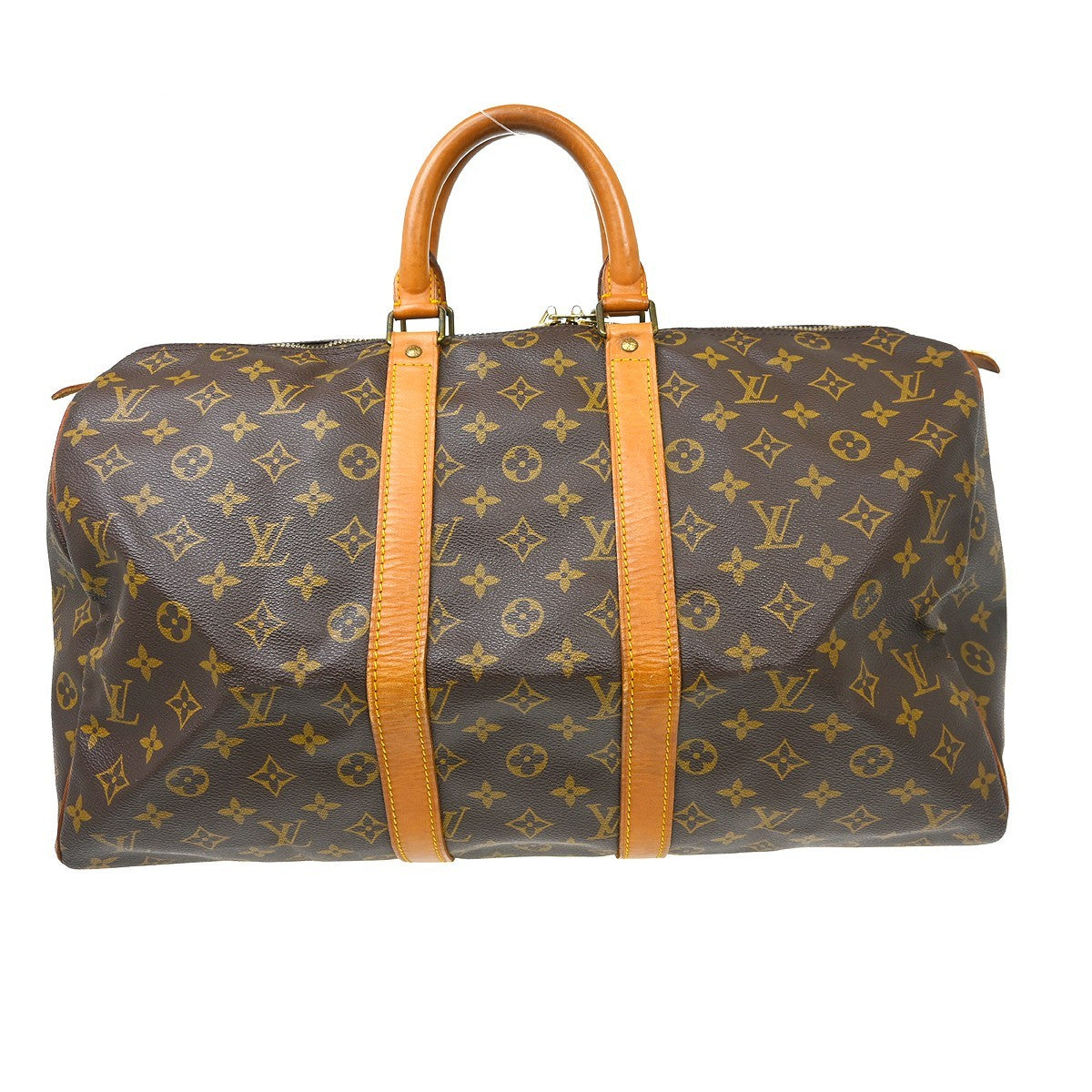 Louis Vuitton Keepall Bag Monogram Canvas Brown Canvas Travel Bag Bag (Pre-Owned)