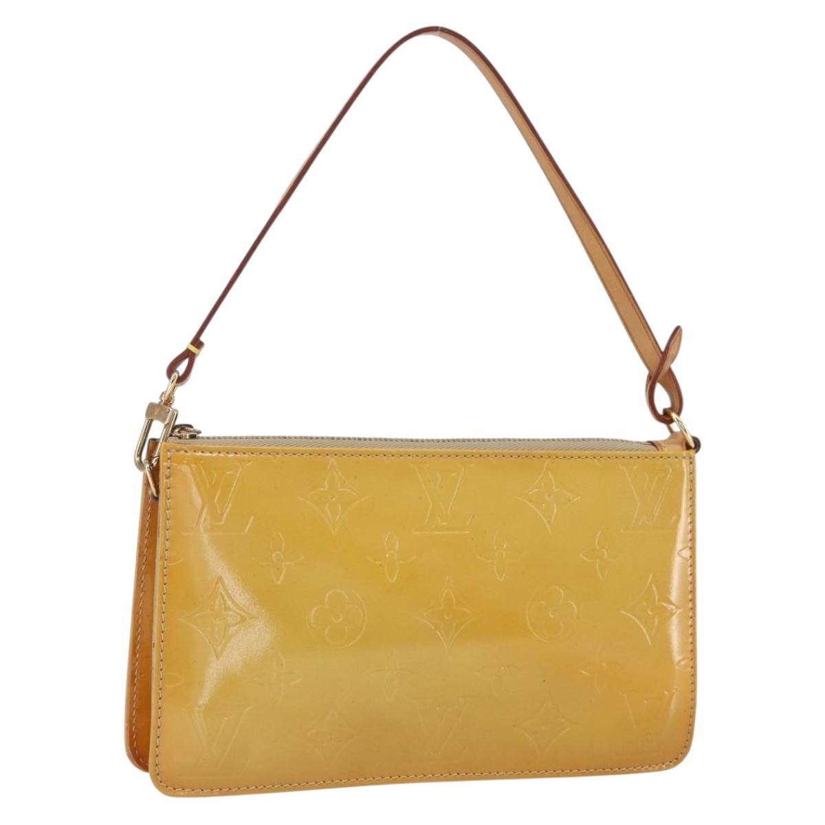 Louis Vuitton Lexington Pochette Monogram Vernis Beige Patent_Leather Clutche & Pouche Bag (Pre-Owned)