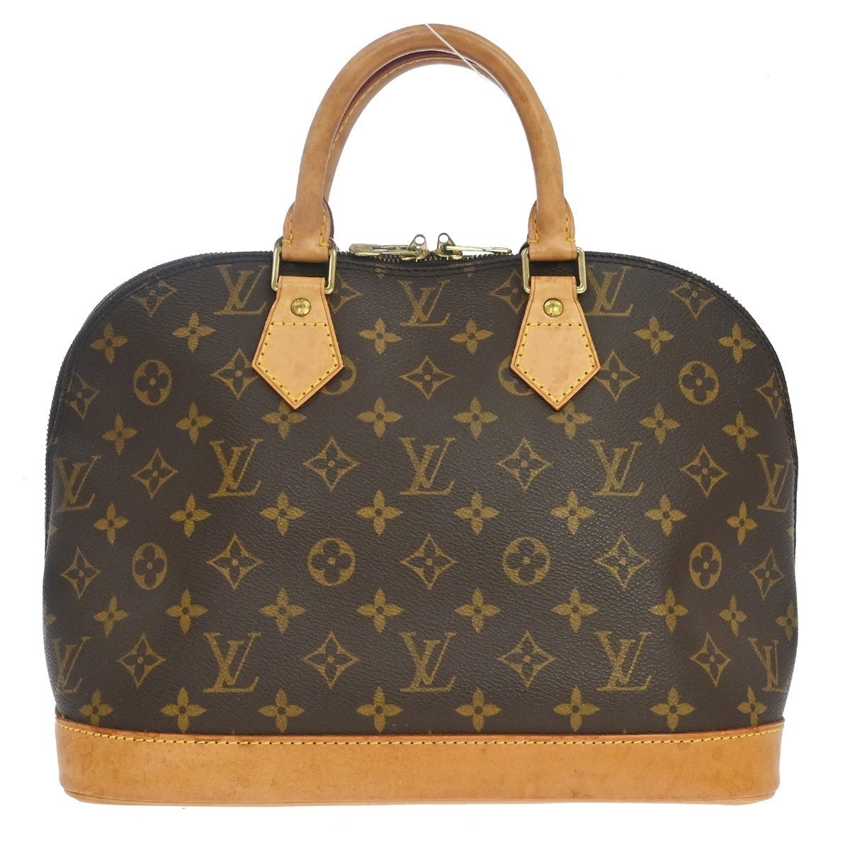 Louis Vuitton Alma Handbag Monogram Canvas Brown Canvas Handbag (Pre-Owned)