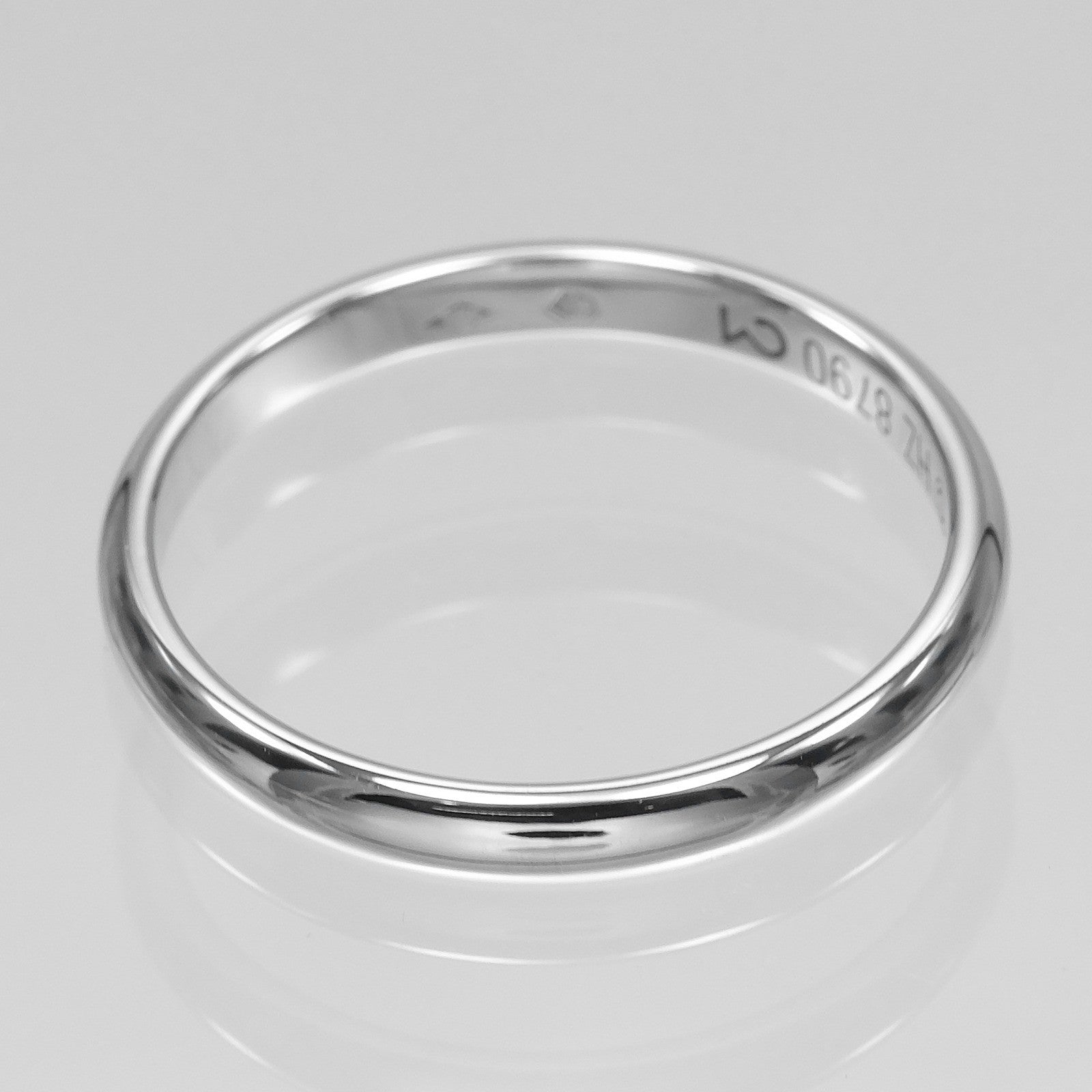 Cartier 1895 Wedding Band Platinum Silver Platinum Ring Jewelry (Pre-Owned)