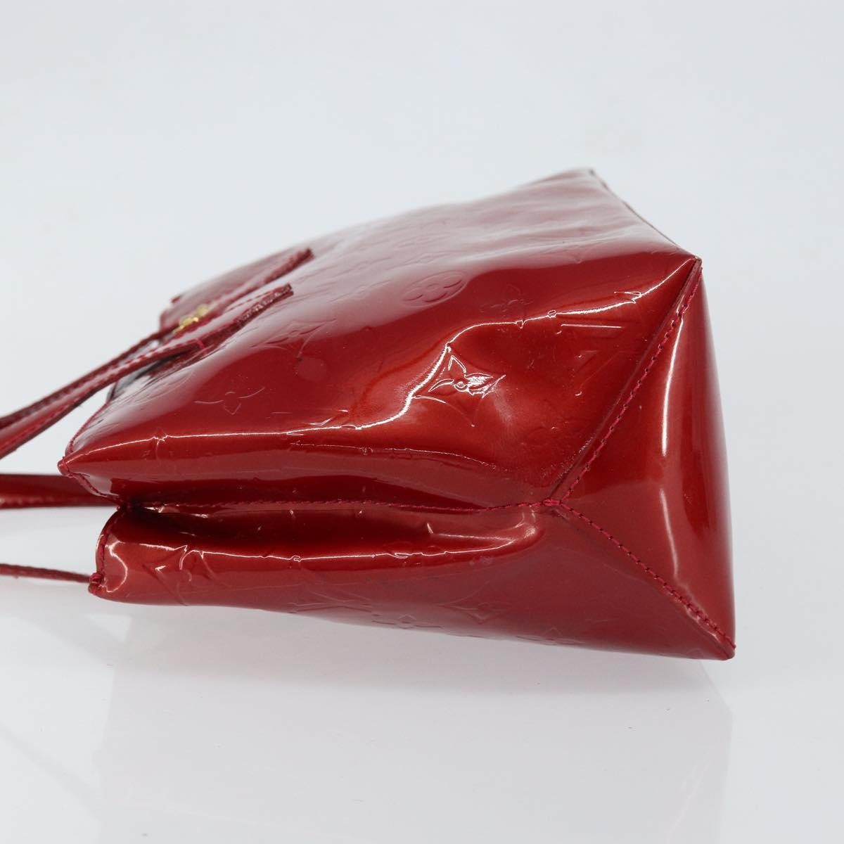 Louis Vuitton Wilshire Handbag Monogram Vernis Red Patent_Leather Handbag (Pre-Owned)