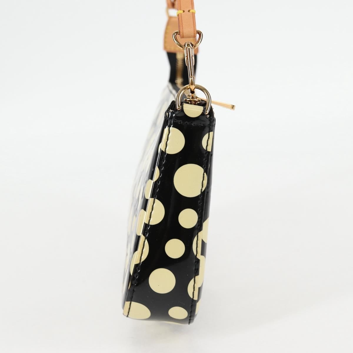 Louis Vuitton Pochette Accessoires Nm Kusama Infinity Dots Monogram Vernis Black Patent_Leather Clutche & Pouche Bag (Pre-Owned)