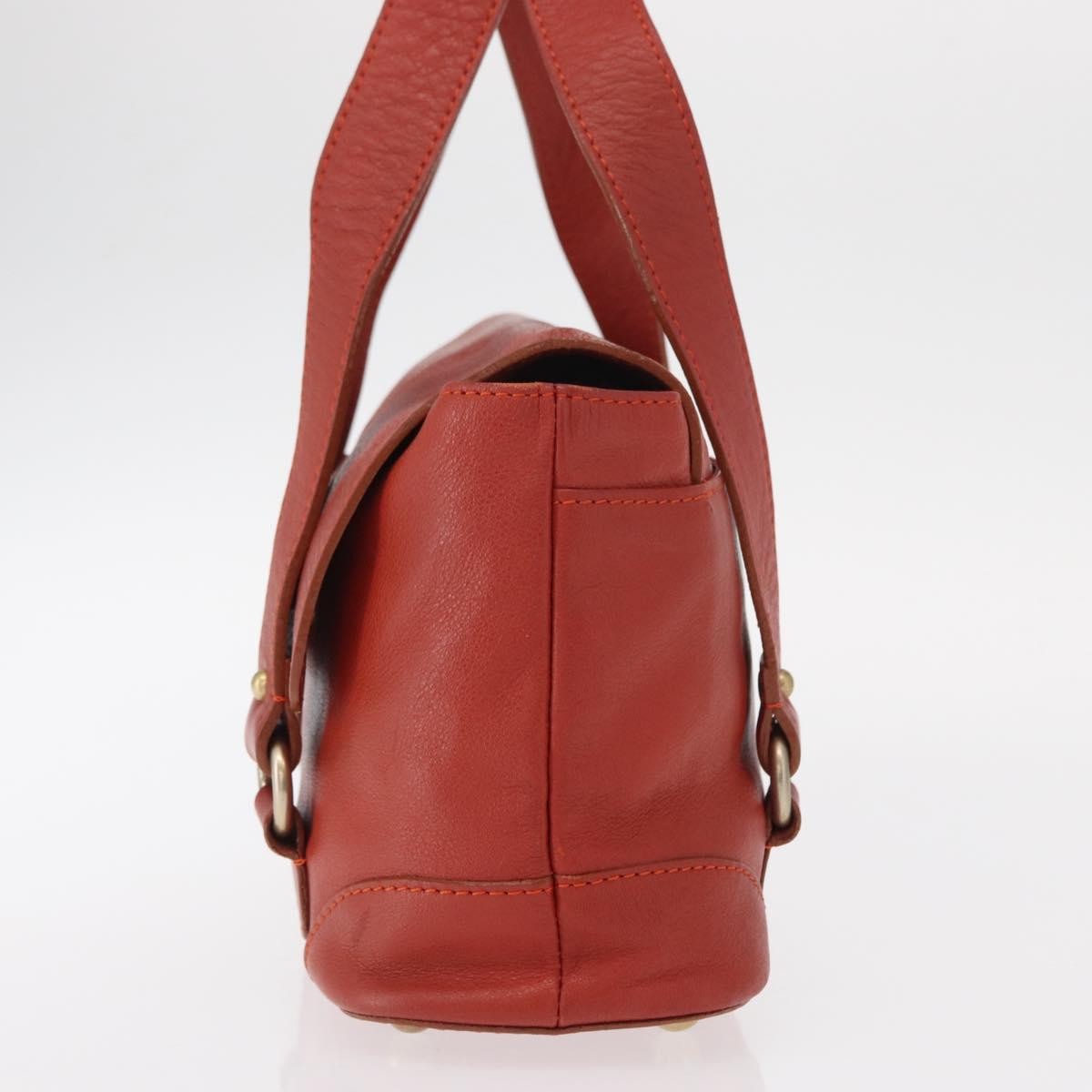 Chloe Vintage Handbag Leather Red Leather Handbag (Pre-Owned)