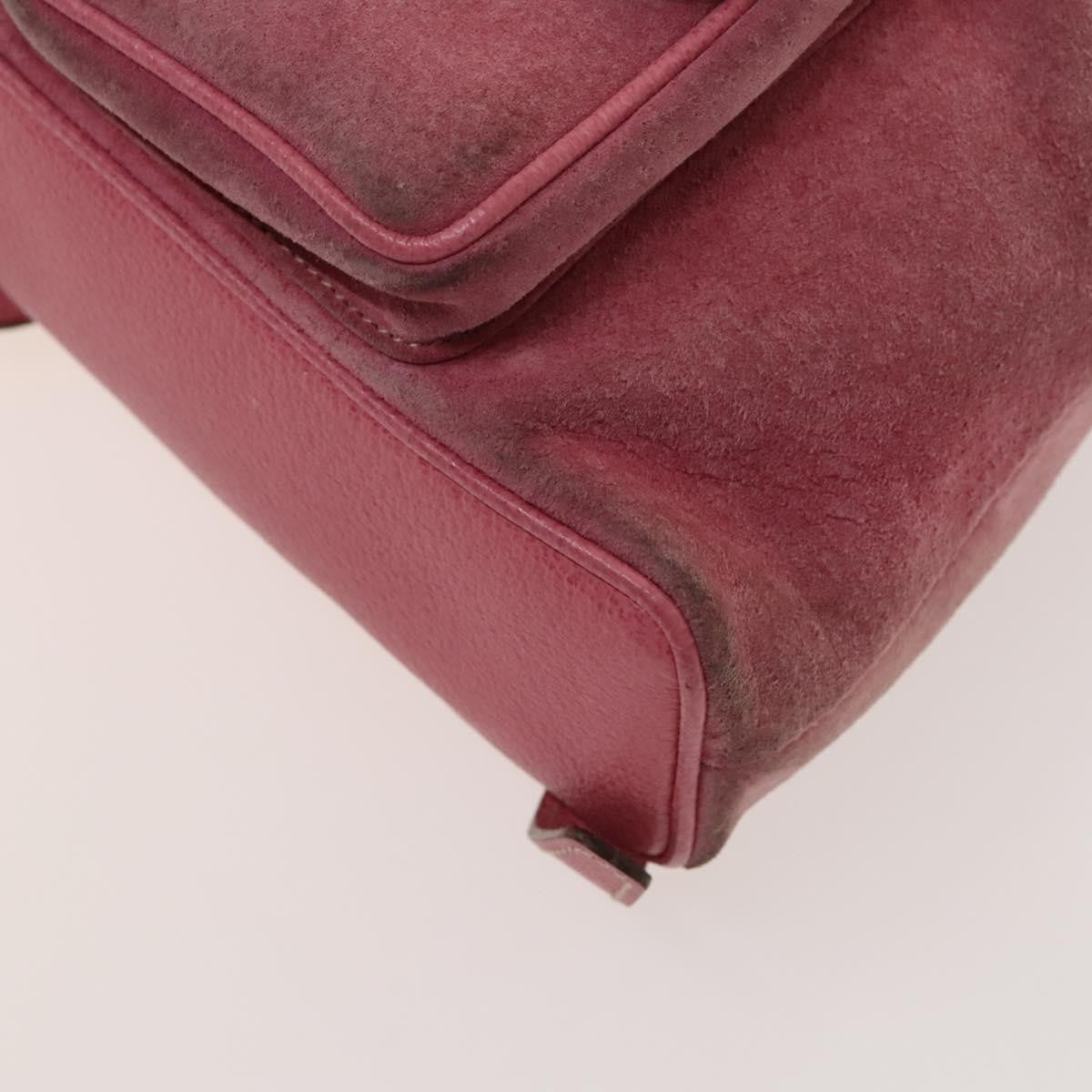 Gucci Gucci Bamboo Backpack Daim Pink Suede Backpack Bag (Pre-Owned)