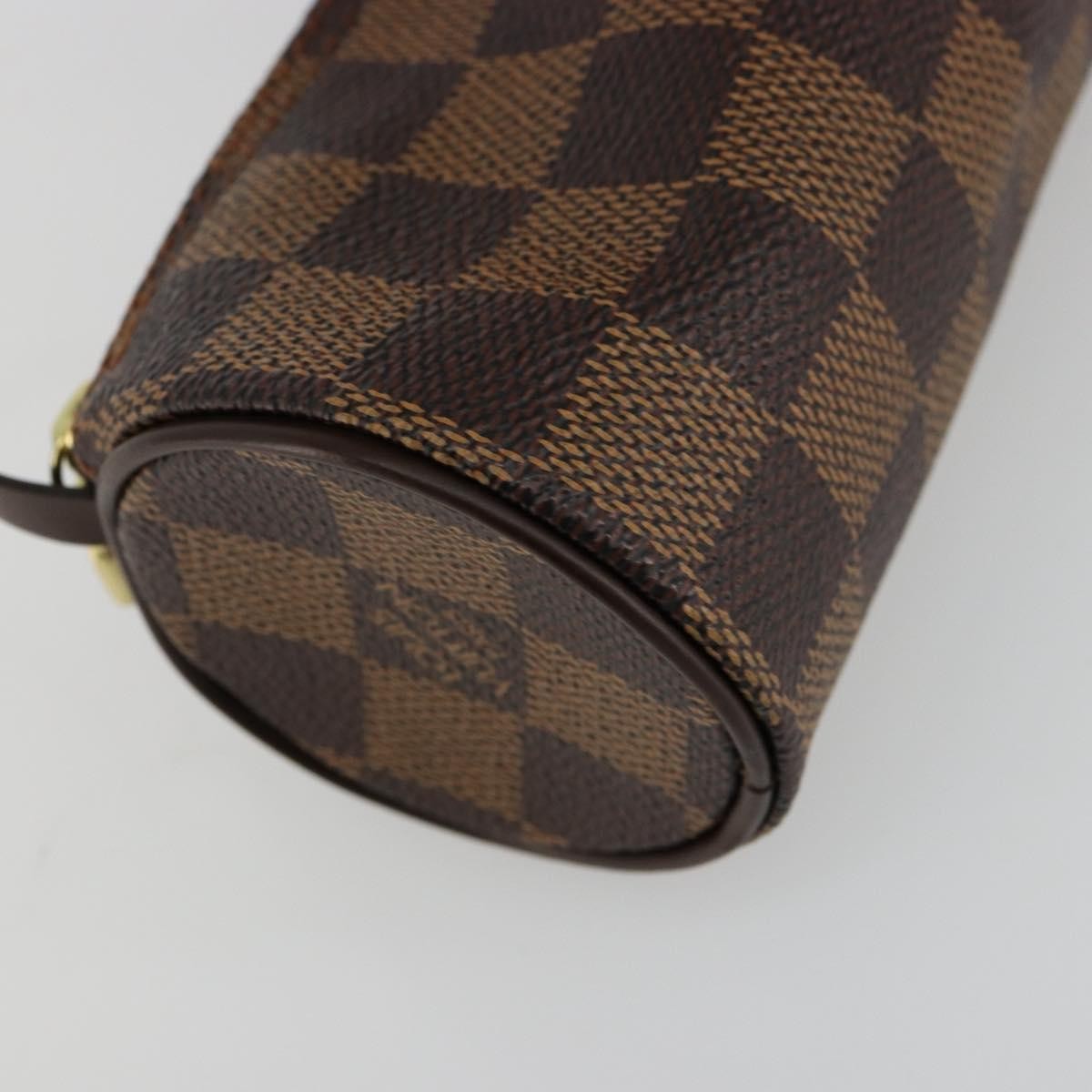 Louis Vuitton Papillon Pochette Damier Brown Canvas Clutche & Pouche Bag (Pre-Owned)