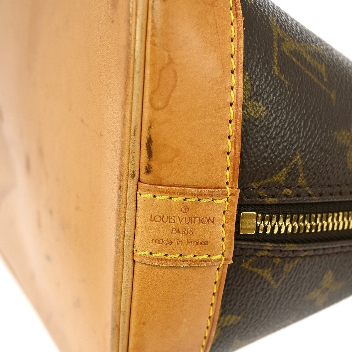 Louis Vuitton Alma Handbag Monogram Canvas Brown Canvas Handbag (Pre-Owned)