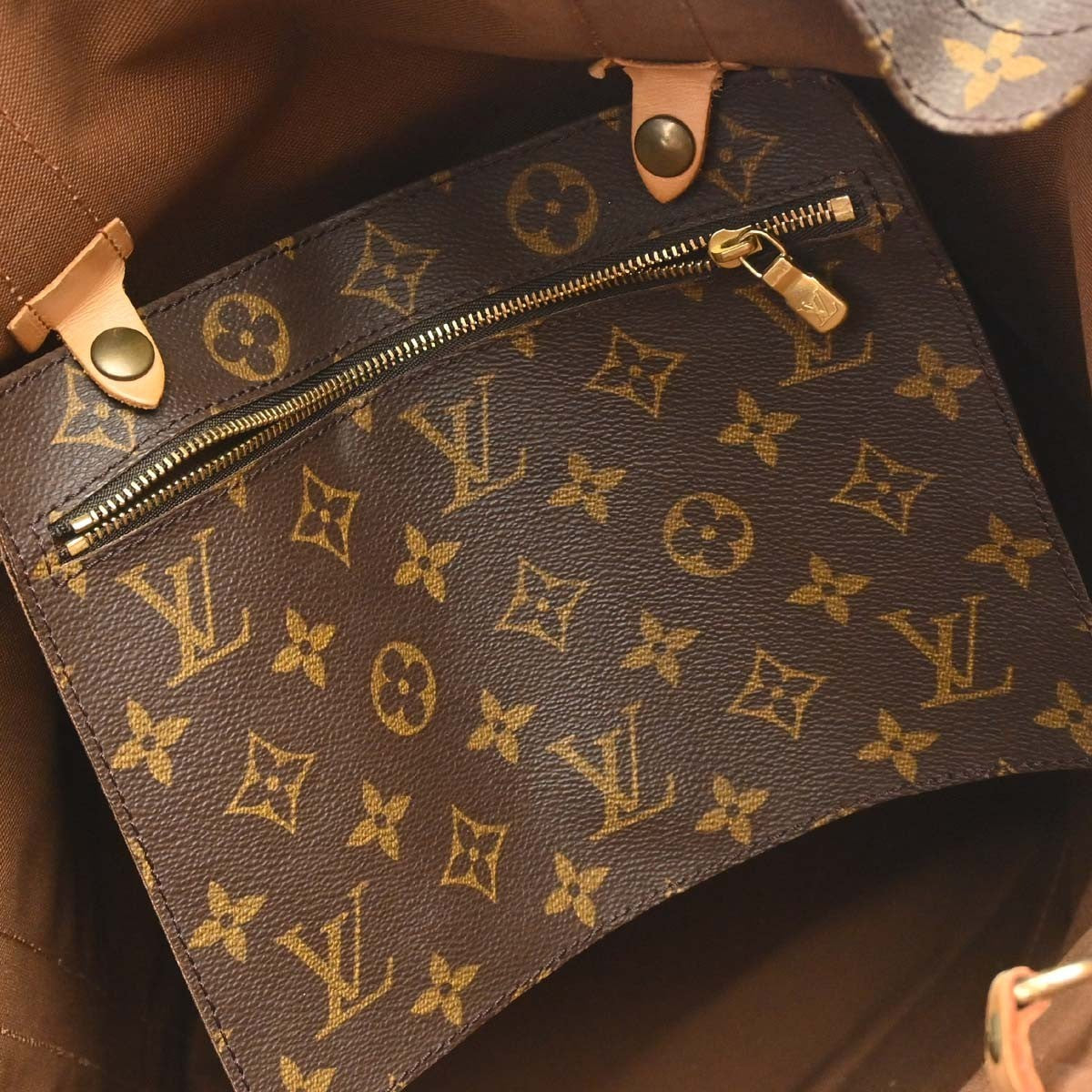 Louis Vuitton Randonnee Backpack Monogram Canvas Brown Canvas Shoulder Bag Bag (Pre-Owned)