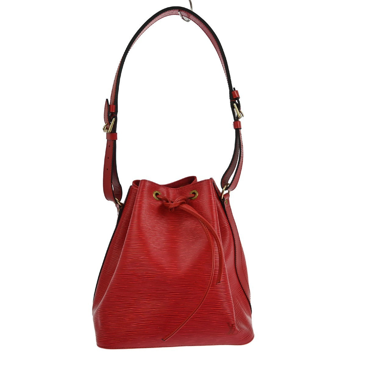 Louis Vuitton Petit Noe Handbag Epi Leather Red Leather Shoulder Bag Bag (Pre-Owned)