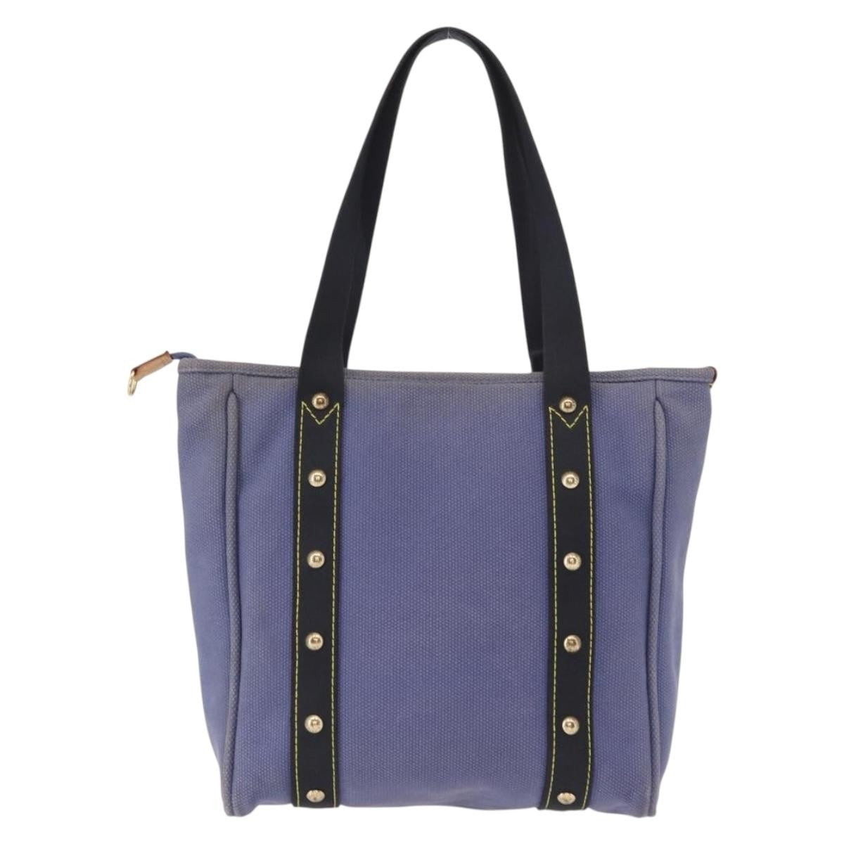 Louis Vuitton Antigua Tote Canvas Blue Canvas Tote Bag Bag (Pre-Owned)
