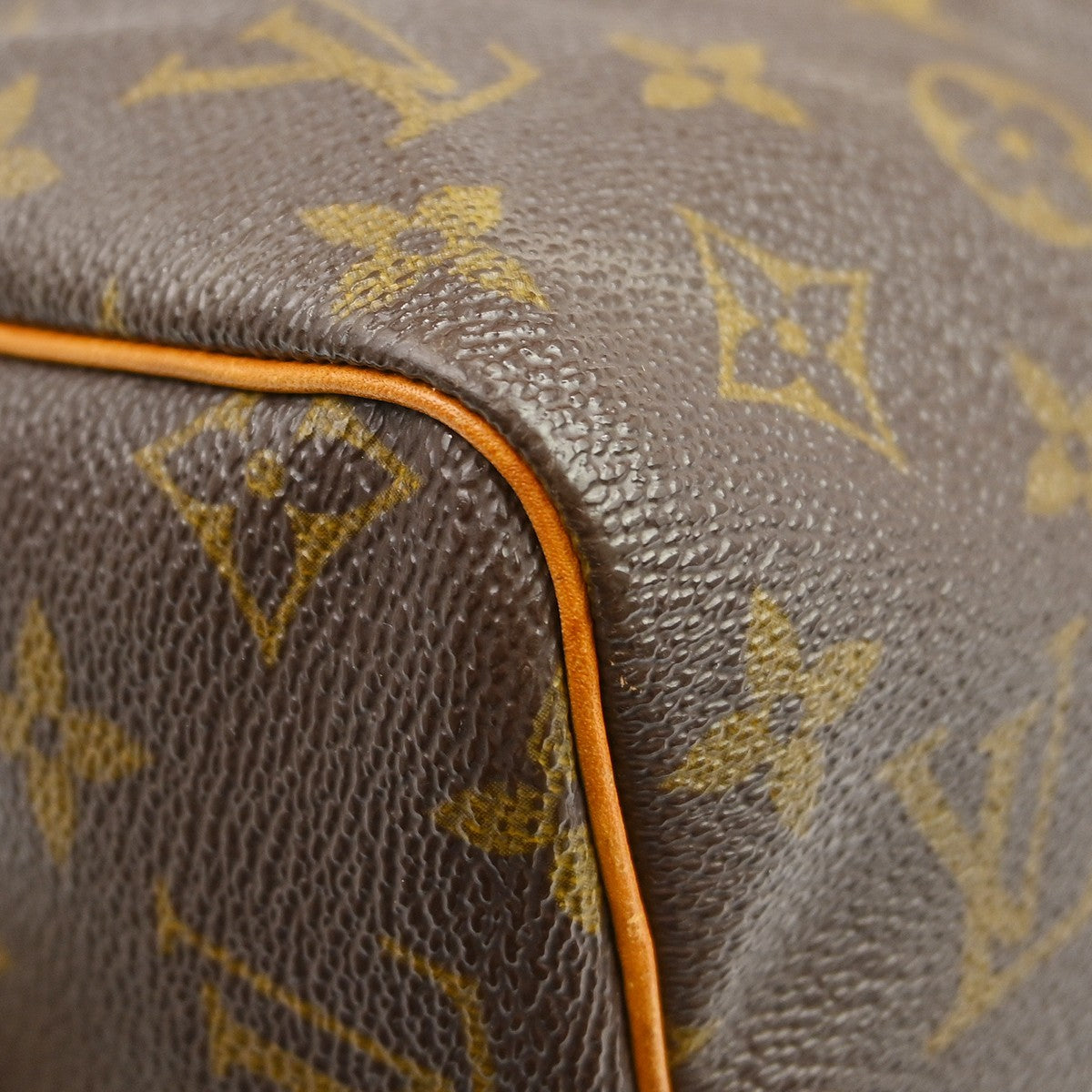 Louis Vuitton Speedy Handbag Monogram Canvas Brown Canvas Handbag (Pre-Owned)