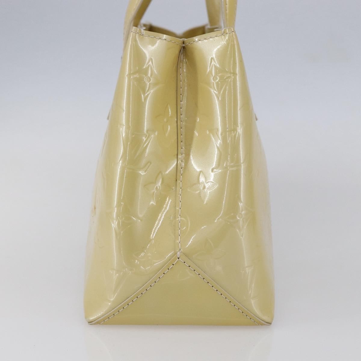 Louis Vuitton Wilshire Handbag Monogram Vernis Beige Patent_Leather Handbag (Pre-Owned)