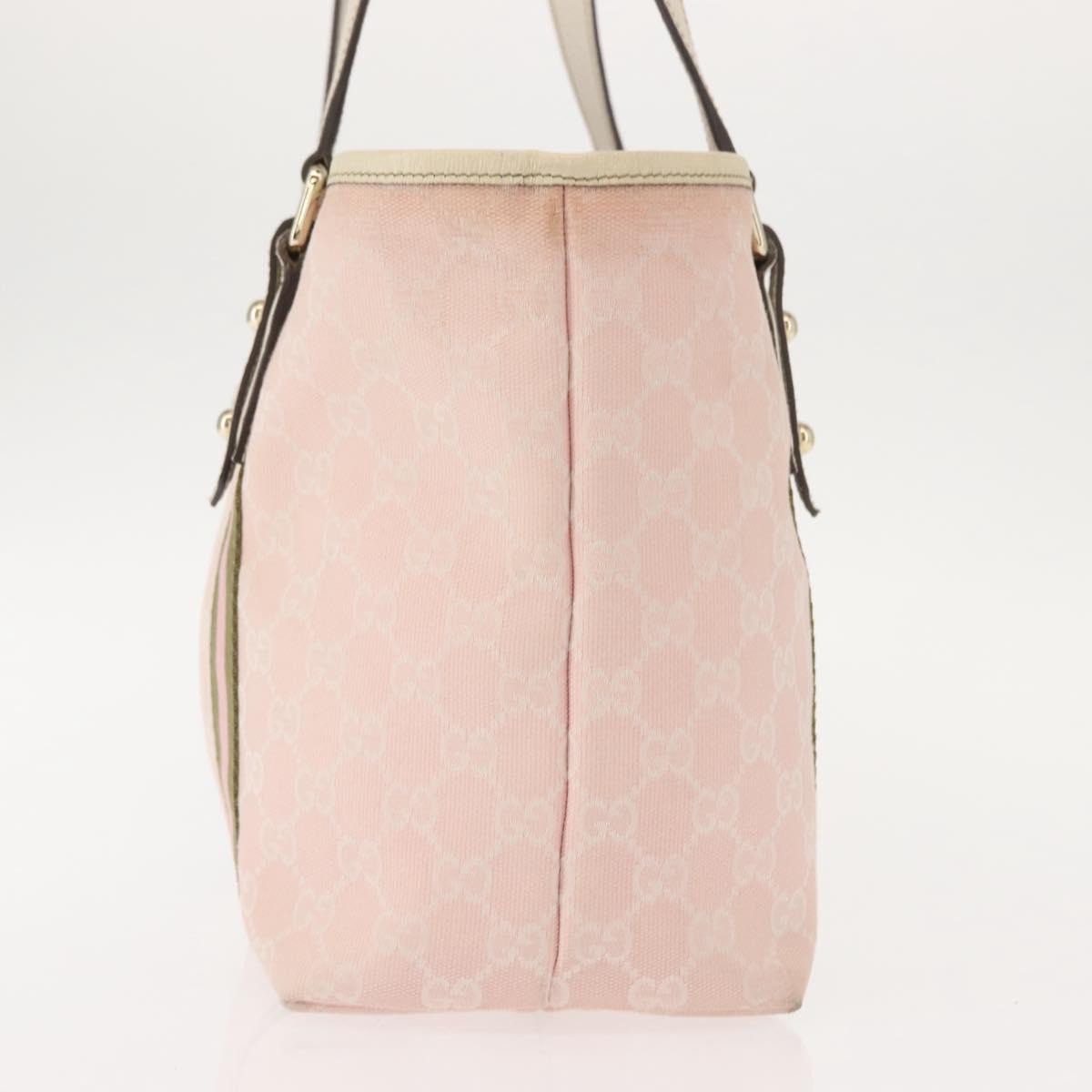 Gucci Jolicoeur Tote Gg Canvas Pink Canvas Tote Bag Bag (Pre-Owned)