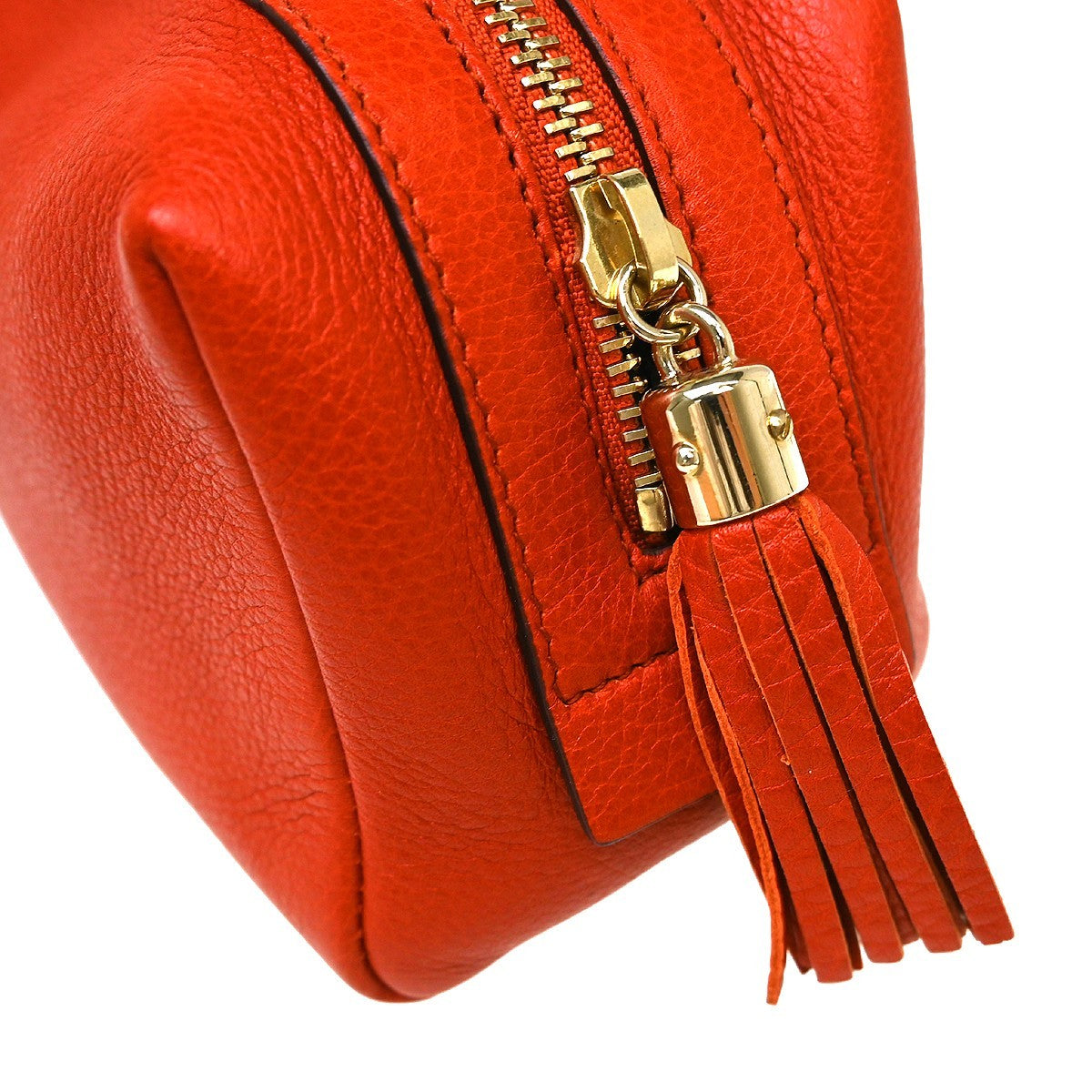 Gucci Pochette Leather Red Leather Clutche & Pouche Bag (Pre-Owned)
