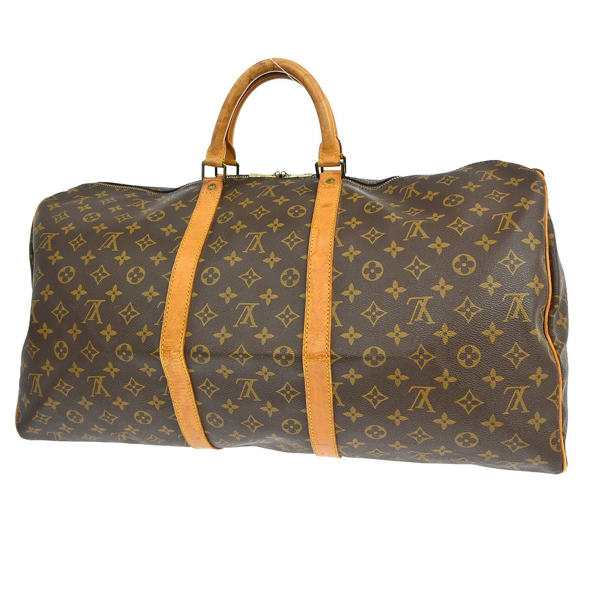 Louis Vuitton Keepall Bag Monogram Canvas Brown Canvas Travel Bag Bag (Pre-Owned)