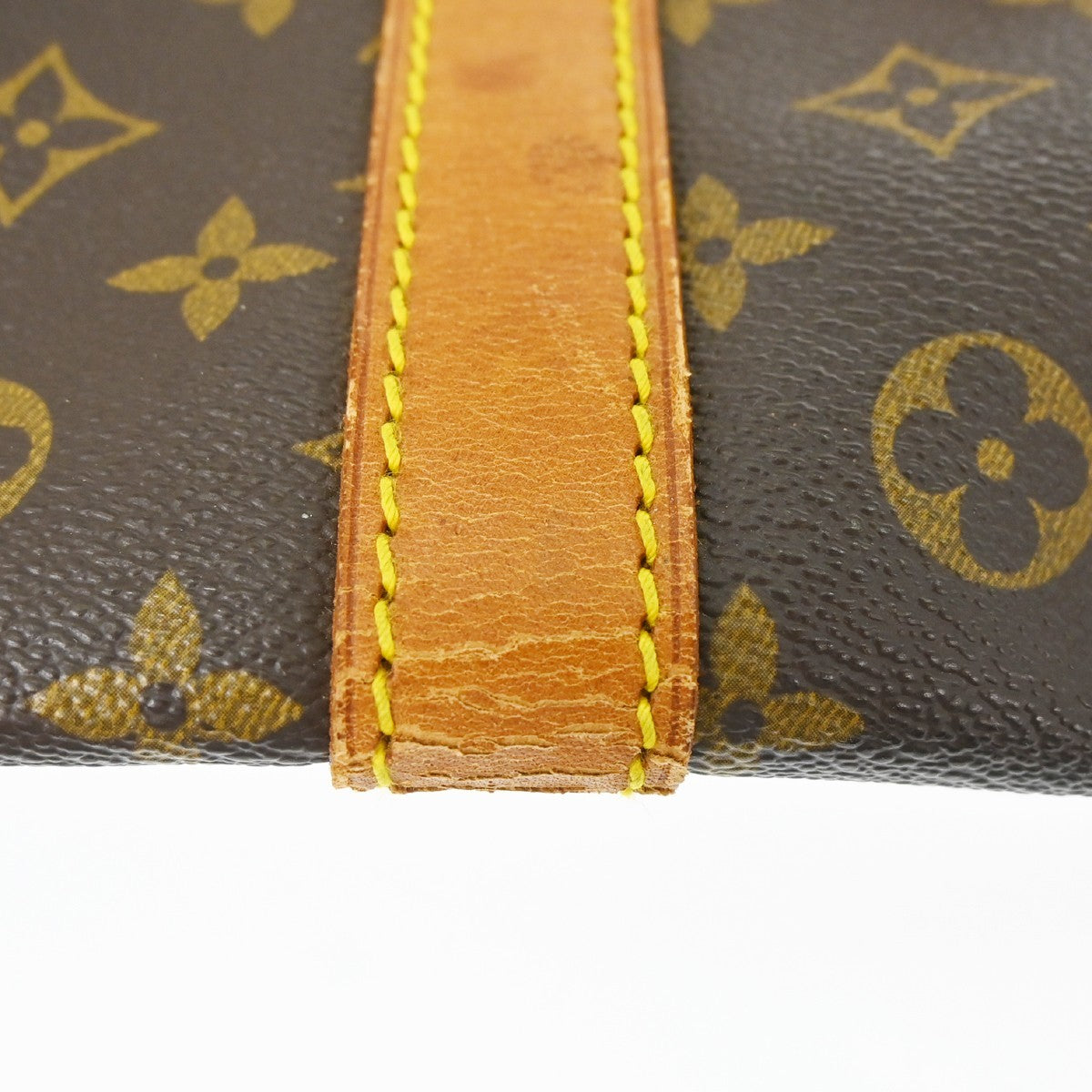 Louis Vuitton Keepall Bag Monogram Canvas Brown Canvas Handbag (Pre-Owned)